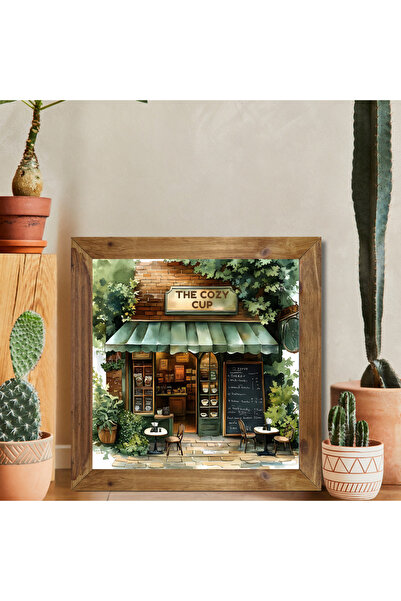 Tuba Decor Tablou pătrat cu rama din lemn