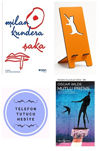 TÜRKİYE İŞ BANKASI KÜLTÜR YAYINLARI Şaka - Milan Kundera + Telefon Tutucu + M...