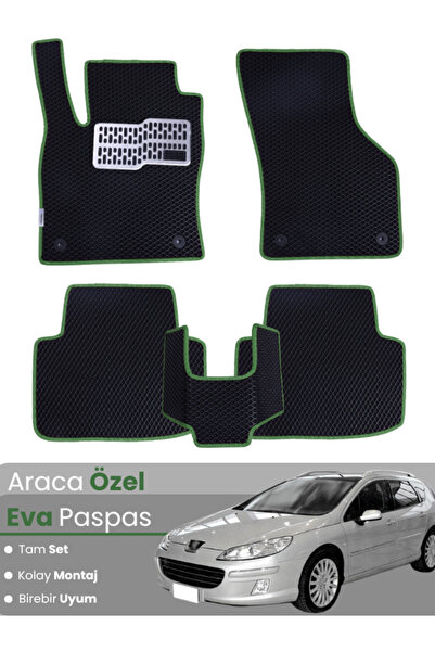 stiloto مجموعة كاملة من دواسات EVA متوافقة مع بيجو 407 ستيشن واجن (2004-2010)...