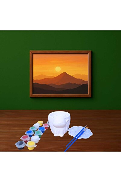 Edu&Hobby Seramik Boyama Seti Sevimli Hayvan Figürlü Bardak | Fırça & Boya | ...