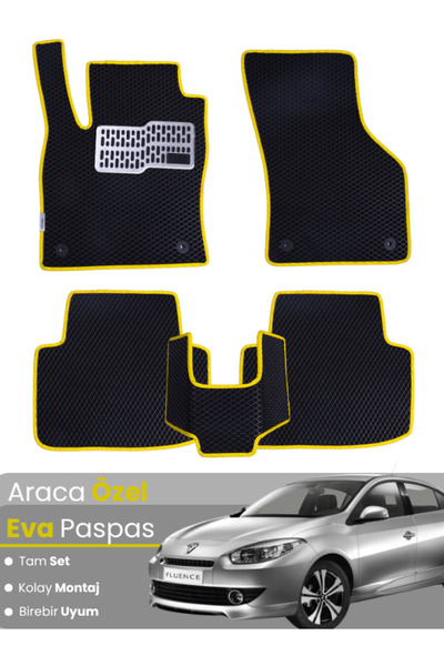 stiloto RENAULT FLUENCE (2009-2014) Uyumlu EVA Paspas Tam Set–Oto Paspas,Arac...
