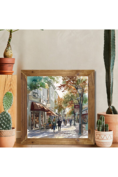 Tuba Decor Tablou pătrat cu rama din lemn