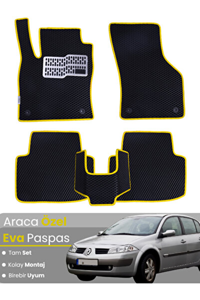 stiloto RENAULT MEGANE 2 SEDAN (2002-2008) Uyumlu EVA Paspas Tam Set–Oto Pasp...