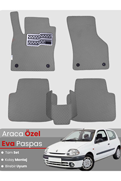 stiloto مجموعة كاملة من دواسات EVA متوافقة مع رينو كليو 2 (1998-2004) - مخصصة...