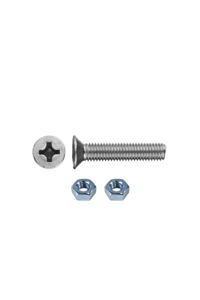 TUĞRA HIRDAVAT M3x25mm Metrik Vida Yhb - Somunlu 100'lü Takım