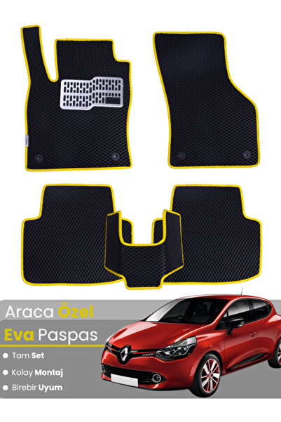 stiloto مجموعة كاملة من دواسات EVA متوافقة مع رينو كليو 4 (2012-2019) - خاصة ...