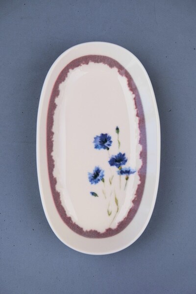 tabakevi Tabak Evi Porcelain Morden Oval Boat Plate 19X11X2,50Cm Single