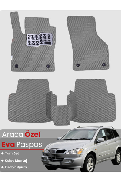 stiloto مجموعة كاملة من دواسات EVA متوافقة مع سيارة سانغيونغ كايرون (2005-201...