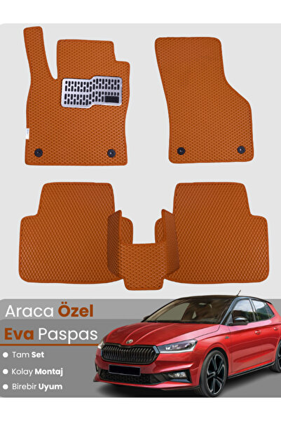 stiloto مجموعة كاملة من دواسات EVA متوافقة مع سيارة سكودا فابيا 4 (2021-2025)...