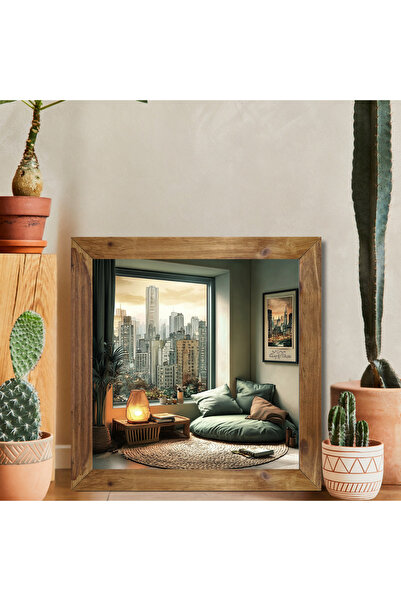 Tuba Decor Tablou pătrat cu rama din lemn