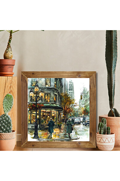 Tuba Decor Tablou pătrat cu rama din lemn