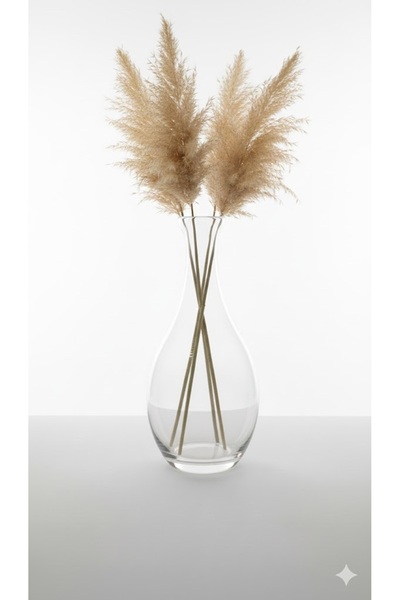 Heryerden Glass Bottle Vase with Lid Decorative Bottle Vase 1.4 Liters