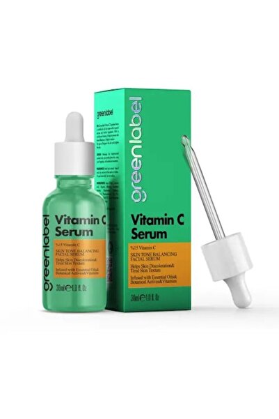 Greenlabel Ser Vitamina C 15% 30 ml – Iluminare Ten, Anti-Pete, Anti-Imbatran...