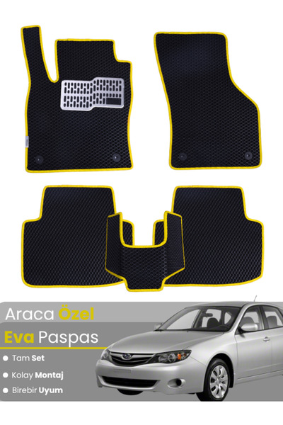 stiloto مجموعة كاملة من دواسات EVA متوافقة مع سوبارو إمبريزا GH (2007-2011) -...