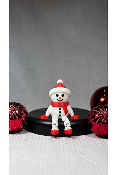 Sun3Day Monitör & Televizyon ve Raf Üstü Dekoratif Kardan Adam Süsü - Hareket...