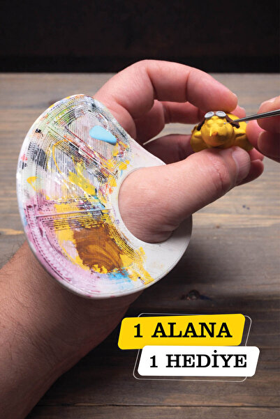 expres hediye Parmak Palet – Mini Boya Paleti (Hobi & Figür Boyama)