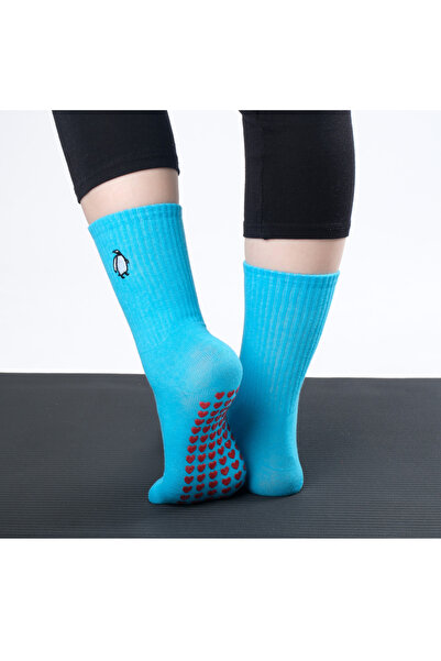 Lazen Women's Embroidered Animal Figure Yoga Pilates Socks - Heart-Shaped Non...