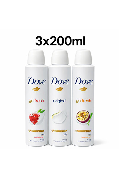 Dove Deodorant Spray Set 3x200ml – 48h Protection