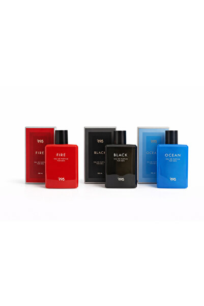 Rebul R95 Black - Ocean - Fire Edp Erkek Parfüm Seti 3'lü