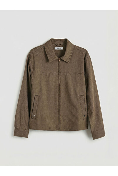 LC Waikiki Brown Comfortable Fit Men's Shirt Jacket