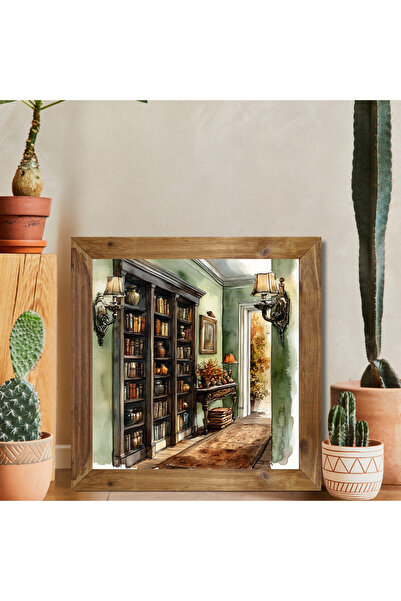 Tuba Decor Square Painting with Wooden Frame