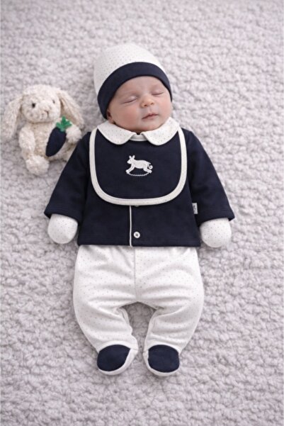 Superbaby Set Bymurat brodat pentru bebe 5 piese din bumbac