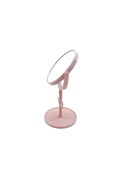 Midi Small Round Makeup Mirror Stand - Pink Color
