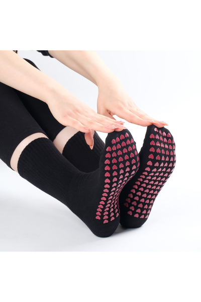 Lazen Γυναικείες κάλτσες Yoga Pilates και Reformer - Αντιολισθητική σόλα με σ...