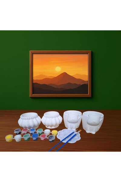 Edu&Hobby Seramik Boyama Seti Sevimli Hayvan Figürlü Bardak | Fırça & Boya | ...