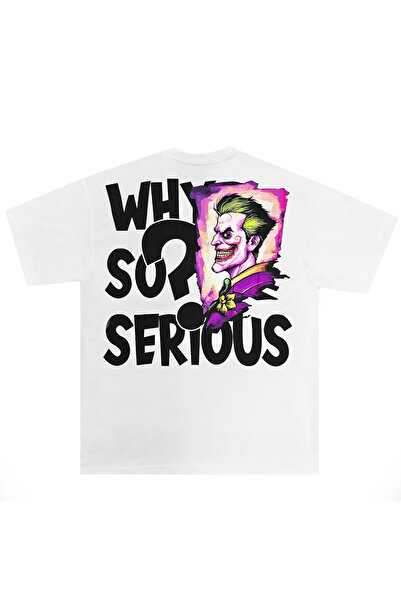 vulgariromania Why So Serious? T-shirt White/Black