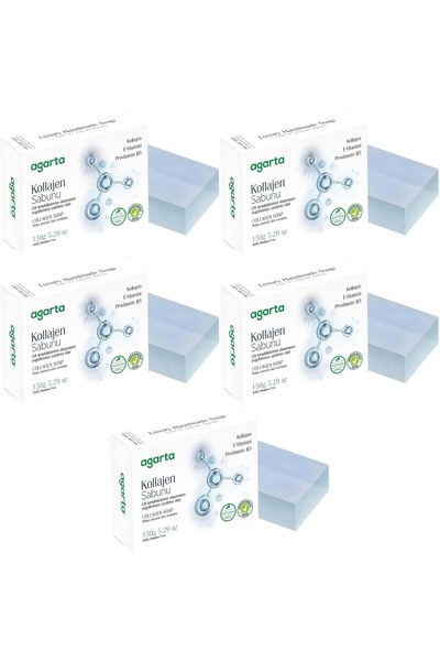 Agarta Handmade Natural Soap 150Gr Collagen (Set of 5)