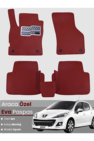 stiloto Peugeot 207 Coupe (2006-2014) Compatible Eva Floor Mat Full Set – Car...