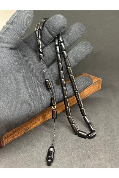 SanGümüş Şükrü Baba imzalı sıkma kehribar tesbih