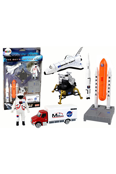 LEAN Set de figurine și vehicule colorate pentru explorare spațială, pentru c...