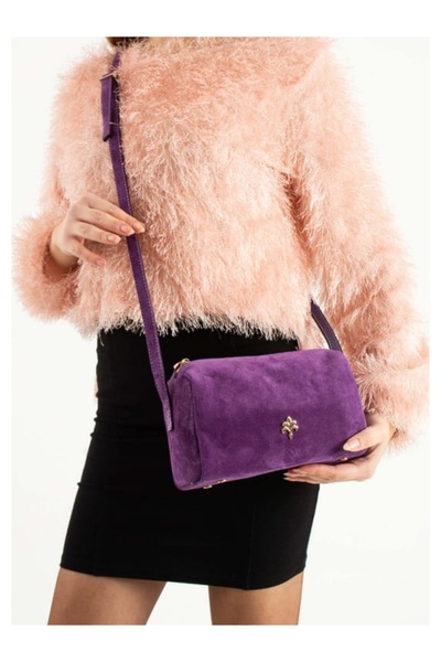 Jacquline Hakiki deri kadın omuz çantası