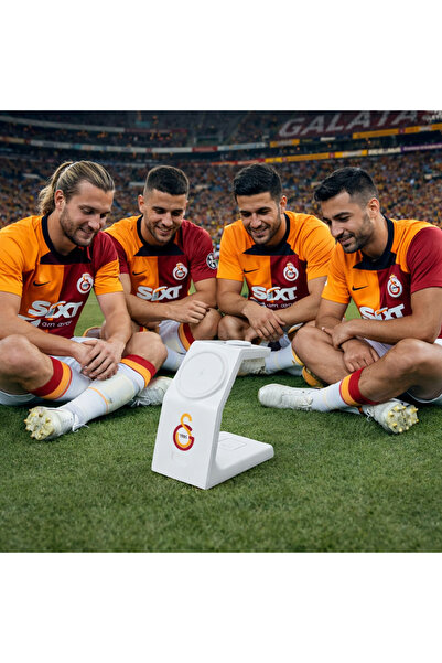 Galatasaray Lisanslı ve Bandrollü 3 İn 1 Kablosuz Şarj Cihazı