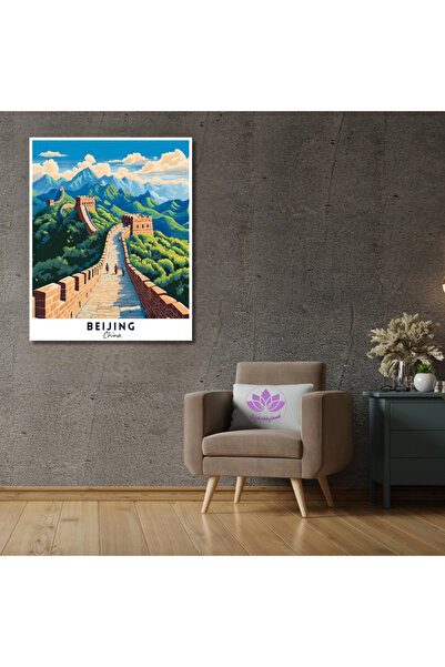 LİLYHOBBYLAND Sayılarla Boyama Seti Dünya Şehirleri 40x50cm: Beıjıng-China