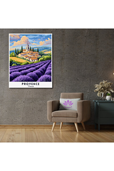 LİLYHOBBYLAND Sayılarla Boyama Seti Dünya Şehirleri 40x50cm: Provence-France