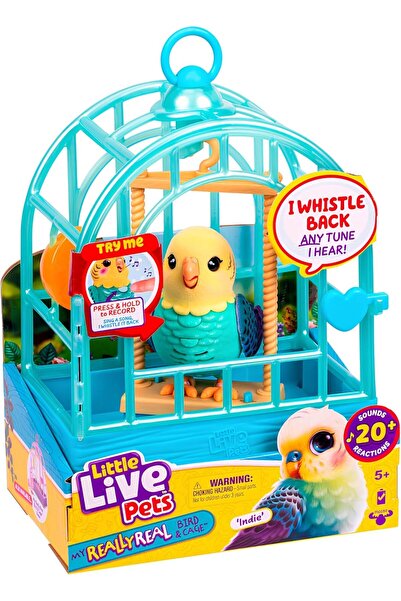 LITTLE LIVE PETS My Really Real Bird & Cage - Indie, Interactive, Realistic B...