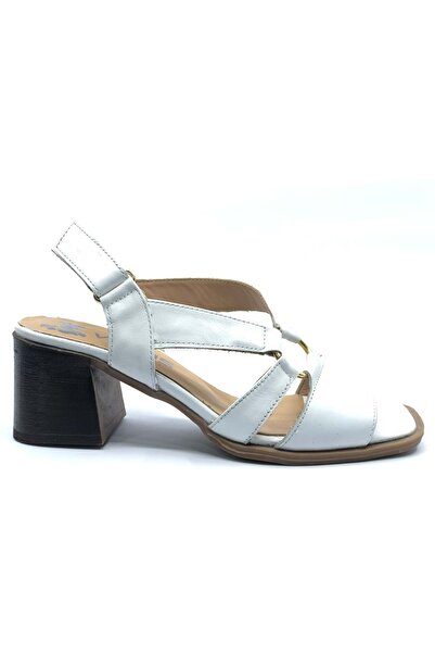 Venüs Merops Genuine Leather Comfort Orthopedic Women's Sandals White