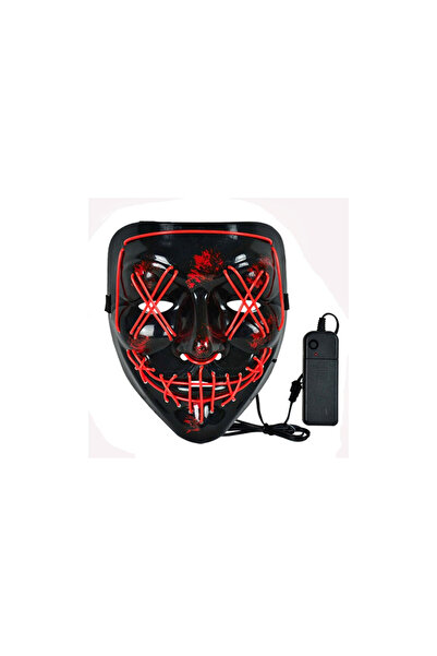 OEM Neon EL Wire Mask – Red Light Decorative Mask