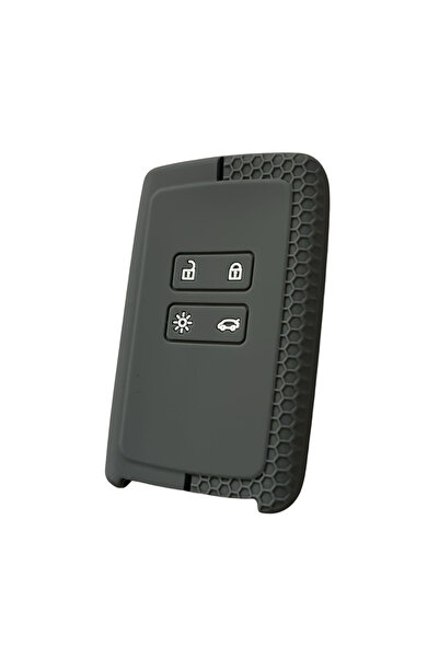 AutoHan Keys غطاء رينو كليو 5 ميجان 4 بنمط خلية النحل باللون الرمادي والأسود