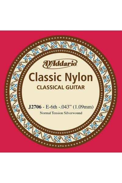 Daddario D'Addario J2706 Student Nylon Klasik Gitar Tek Tel (E-Mi - Normal Te...