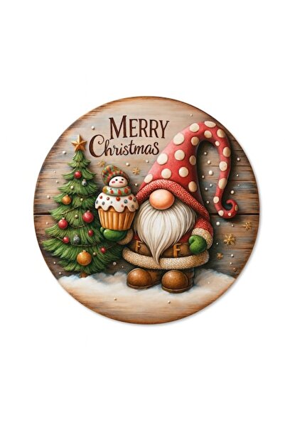 OEM Wooden Christmas Decoration Sign Merry Christmas Gnome with Lantern Wall ...