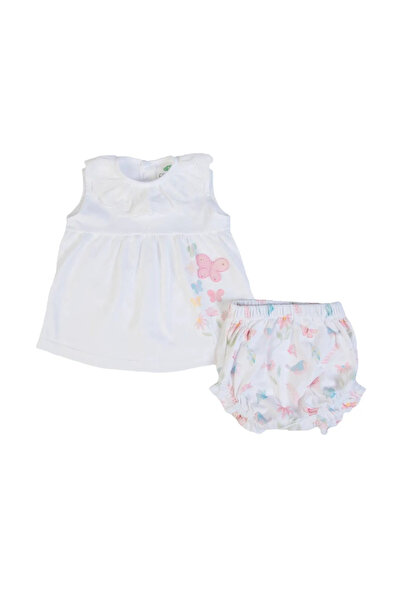 F.S. BABY Set rochiță & pantaloni scurți bumbac fete FS Baby - White