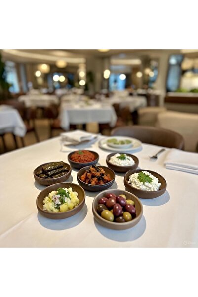 Trend Home Life 6 Pieces Wooden Look Appetizer Bowl 10 X 3 cm Plastic Hotel R...