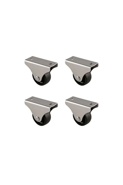 shopwave عجلة ثابتة - 32 ملم - أسود HKS228 - 4 قطع