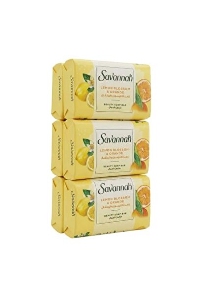 SAVANNAH صابون تجميل برائحة زهر الليمون والبرتقال – 6 قطع × 70 غرام