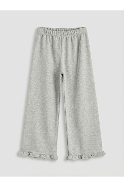 LC Waikiki Rmz Gi̇yi̇m Farkiyla Ruffle Detailed Girls' Sweatpants