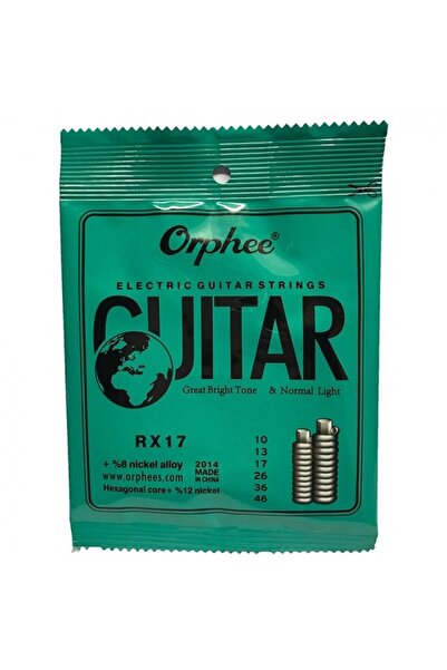 Orphee مجموعة أوتار الجيتار الكهربائي RX17 (المستوى المتوسط - سلسلة النيكل) |...